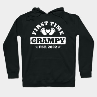 First Time Grampy Est 2022 Funny Father's Day Gift Hoodie